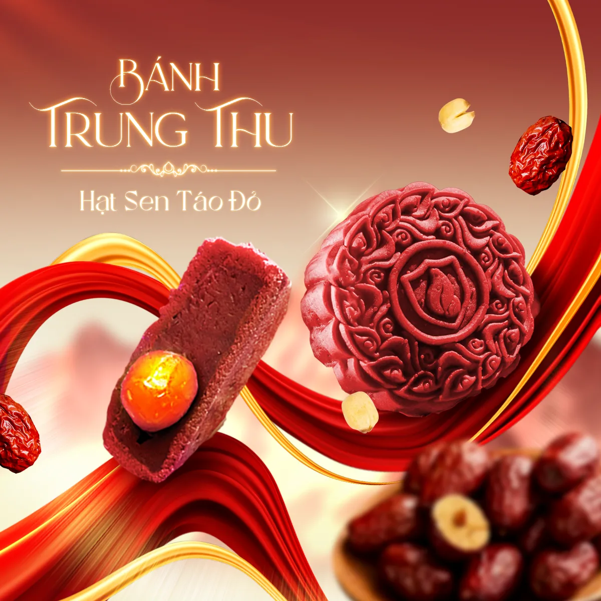 Bánh Hạt Sen Táo Đỏ