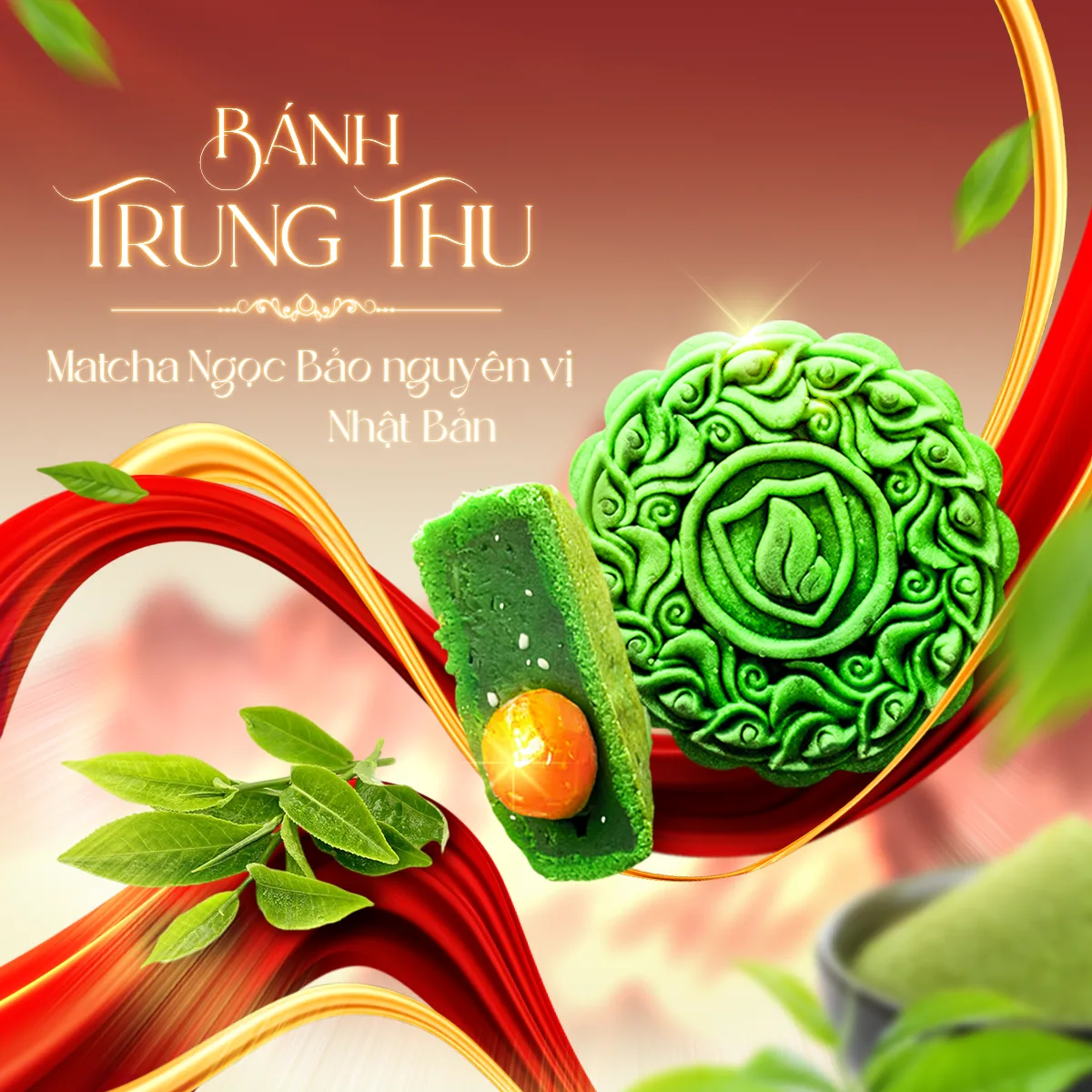 Bánh Matcha Ngọc Bảo Nguyên Vị Nhật Bản